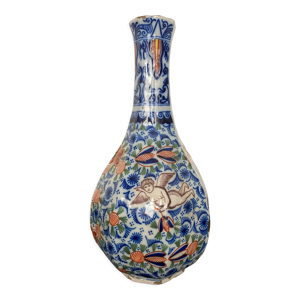 Vase polychrome XVIIIeme en faïence