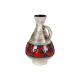 West germany vase dumler breiden red beige collector's item 21cm