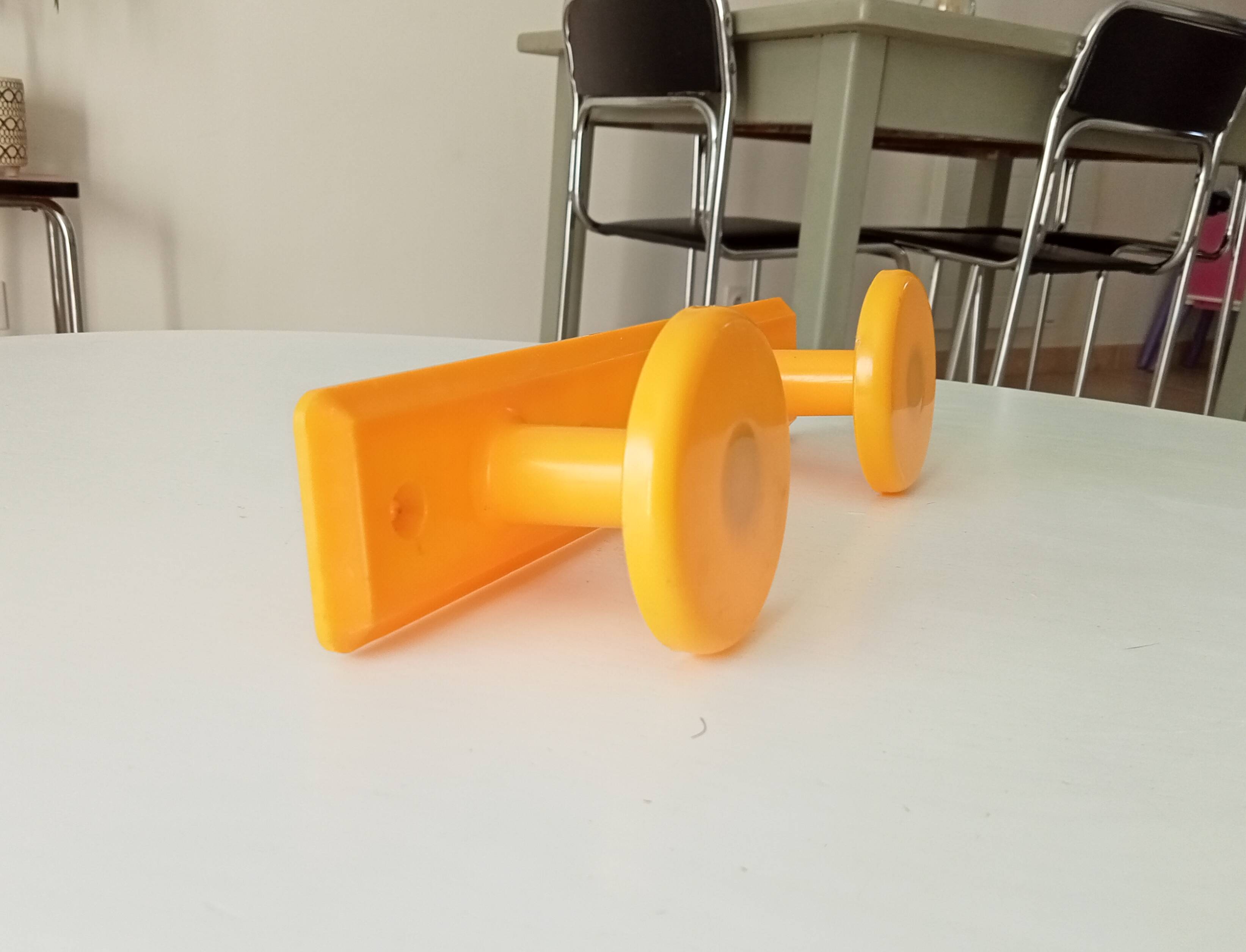Vintage 80s wall coat rack