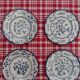 4 plates Nevers montagnon early XXth