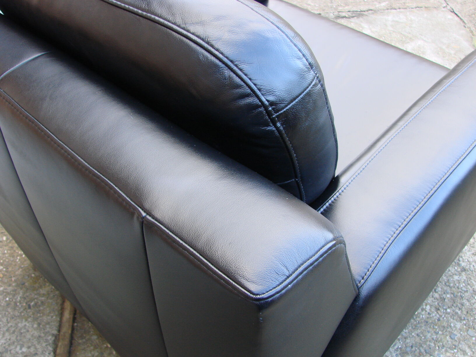 Musterring leather armchair, Germany 1980's.