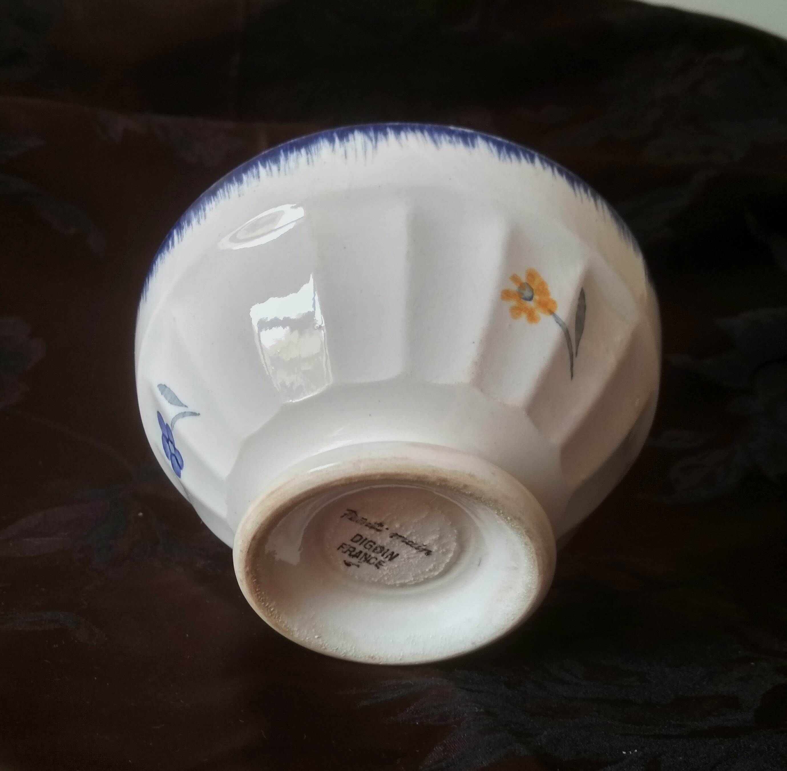 Old bowl, Digoin ceramic