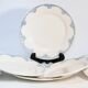 Set of 8 flat plates "earthenware of rocks"