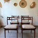 4 Scandinavian teak chairs Samcom Andersen Johannes