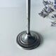 Twisted silver candle holder