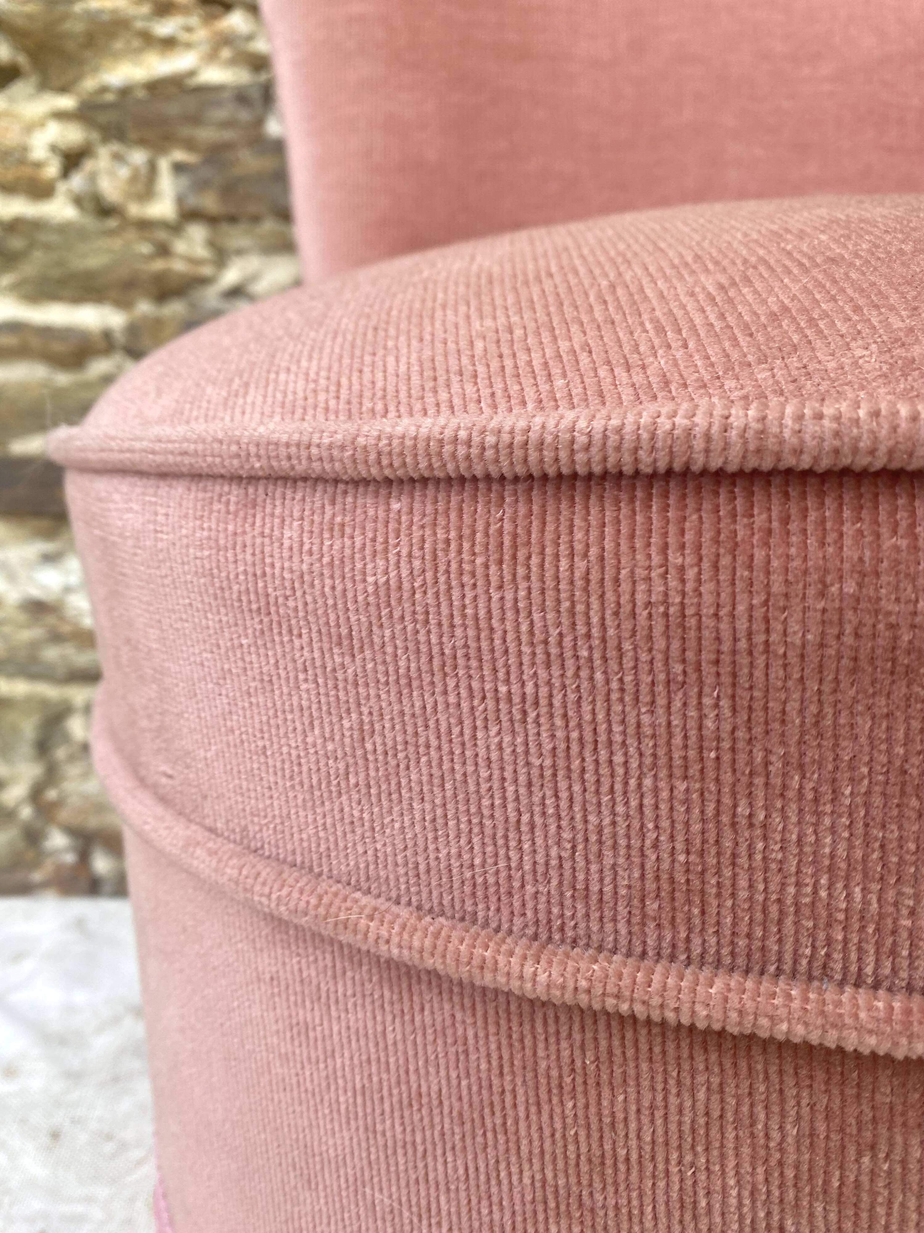 Toad armchair, vintage velvet fireside chair