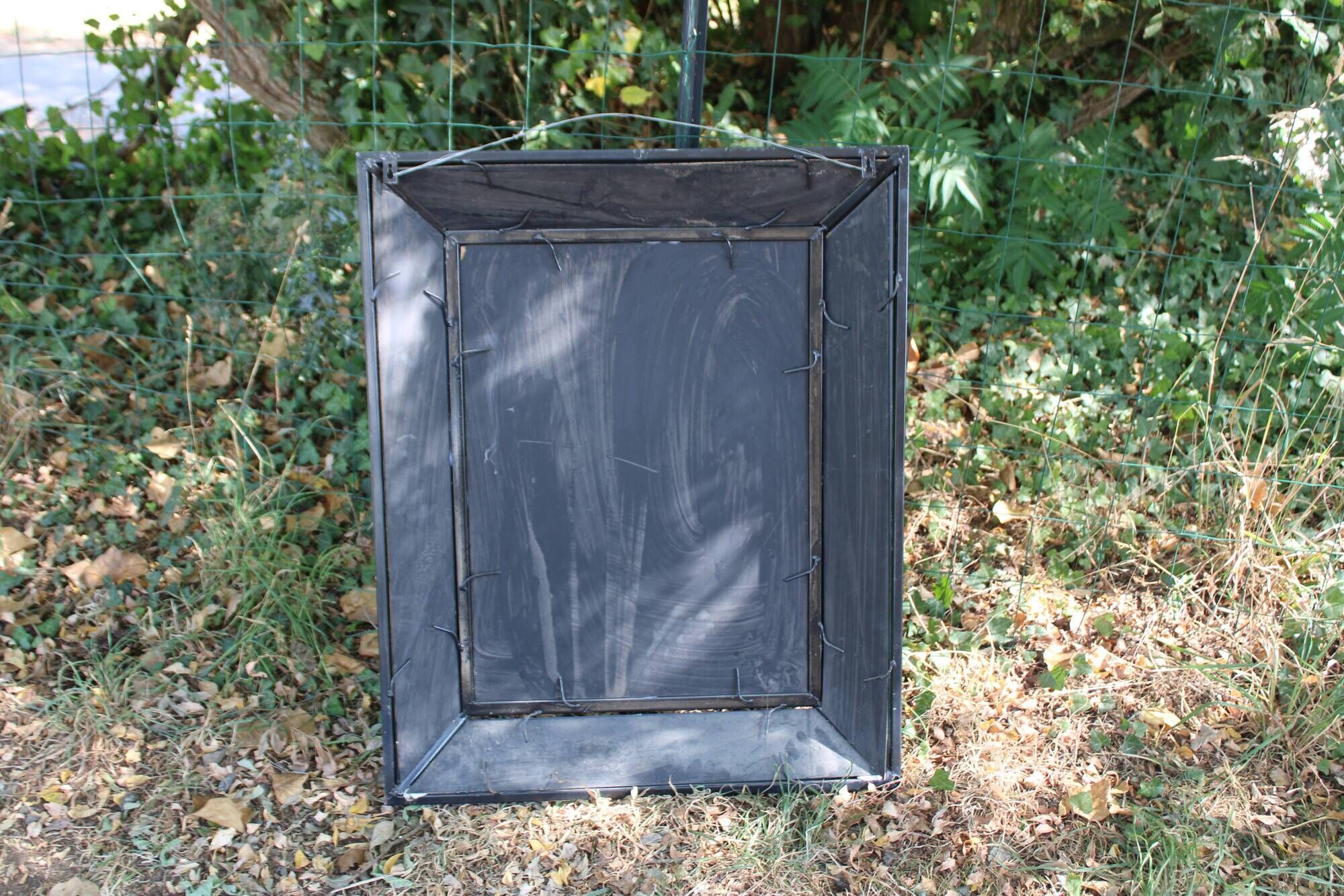 Miroir vintage en métal à parcloses – 5 glaces biseautées