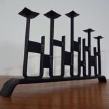 Brutalist Iron Candleholder, 1960s