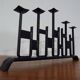 Brutalist Iron Candleholder, 1960s