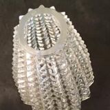 Conical tulip in white glass with spikes