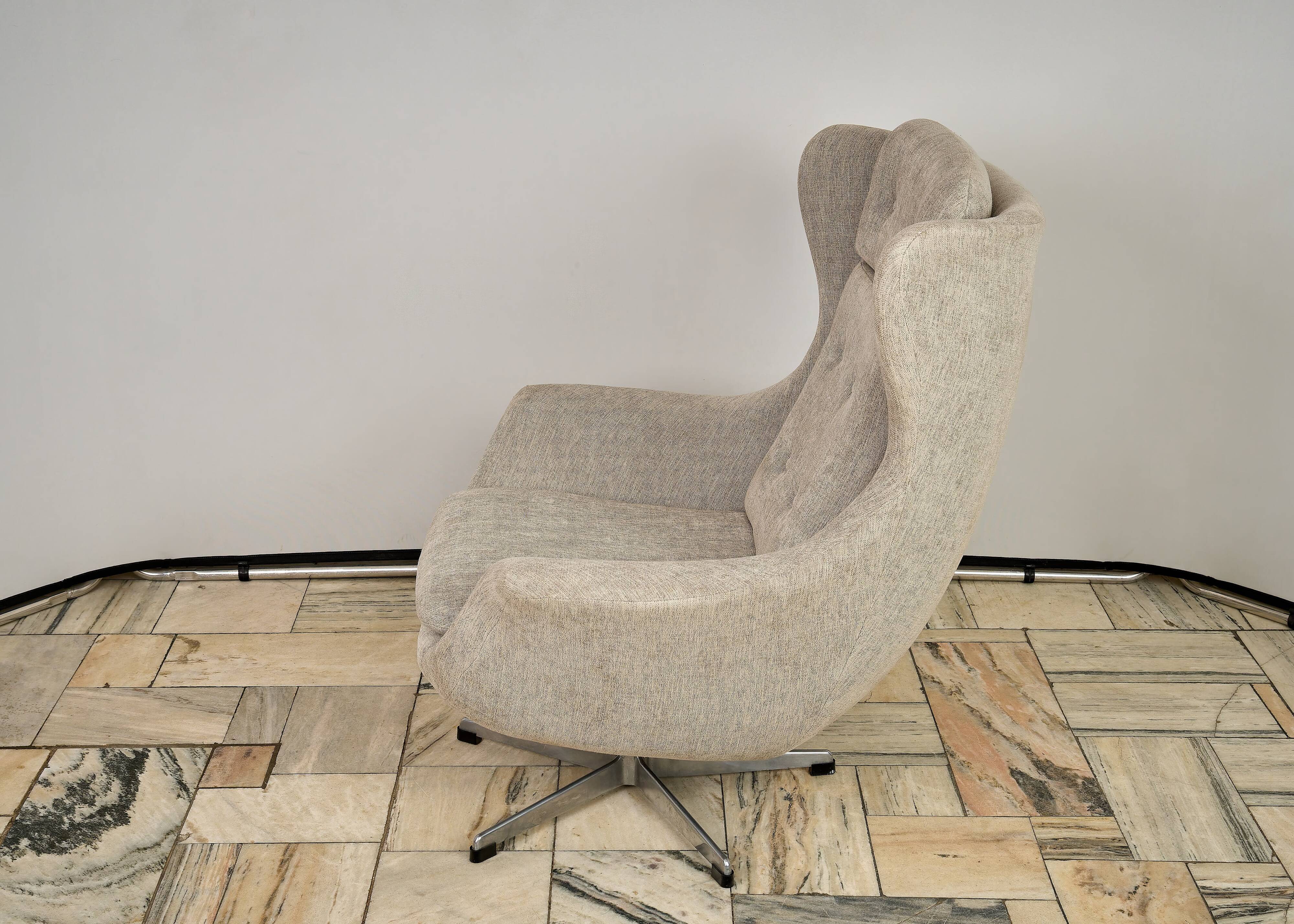 Ushak swivel chair by up zavody 1960s czechoslovakia