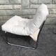 Pair of white skai chairs by Gillis Lundgren 1970