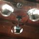 Space age design chandelier in vintage chromed metal year 70