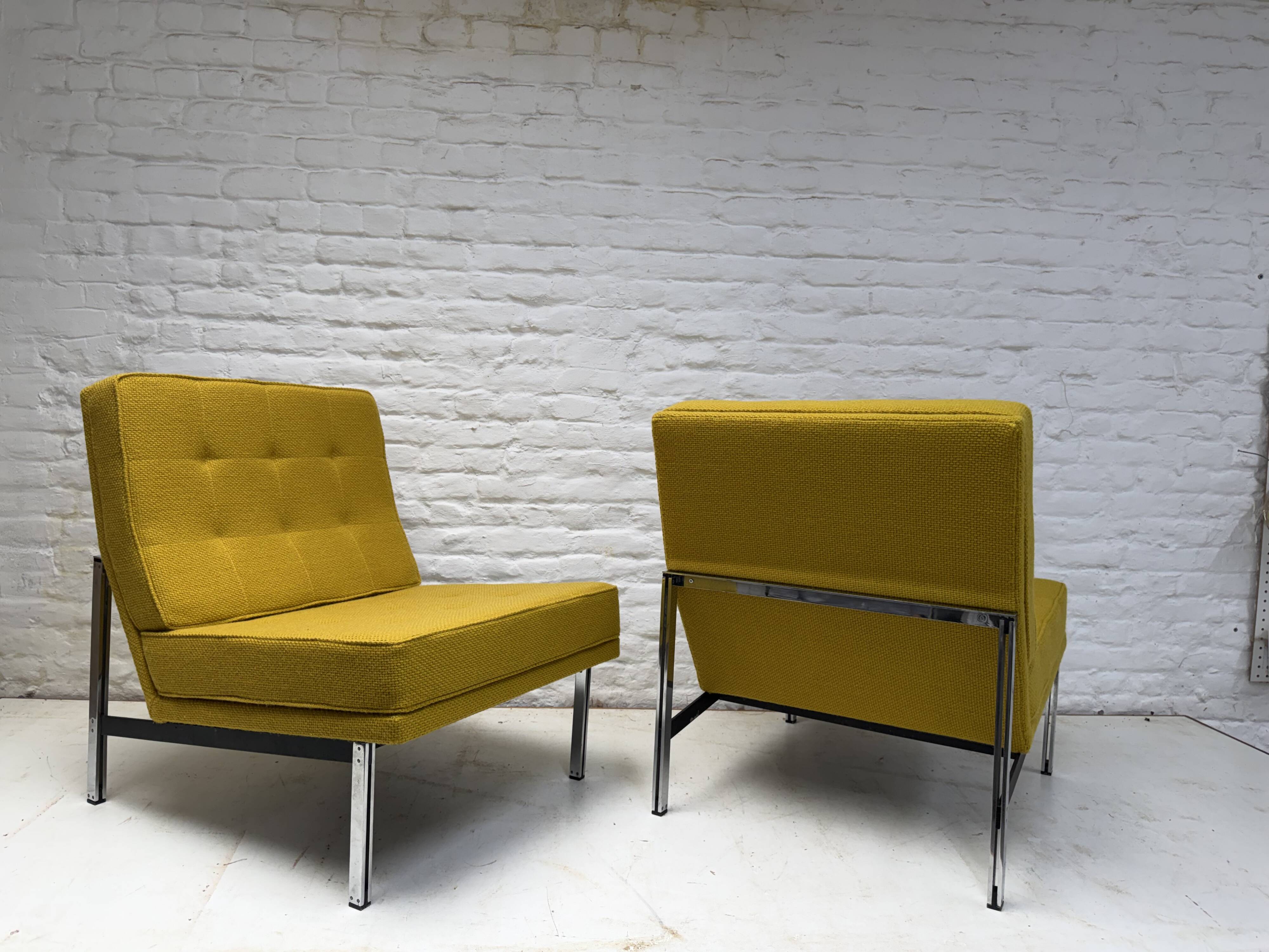 Paire de chauffeuses Knoll Parallel bar