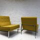 Paire de chauffeuses Knoll Parallel bar