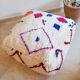 Colorful berber beery poufs azilal 60 x 60 x 20 cm