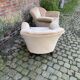 Pair of art deco shell armchairs