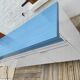 Kitchen cabinet in blue formica 4 doors 4 drawers
