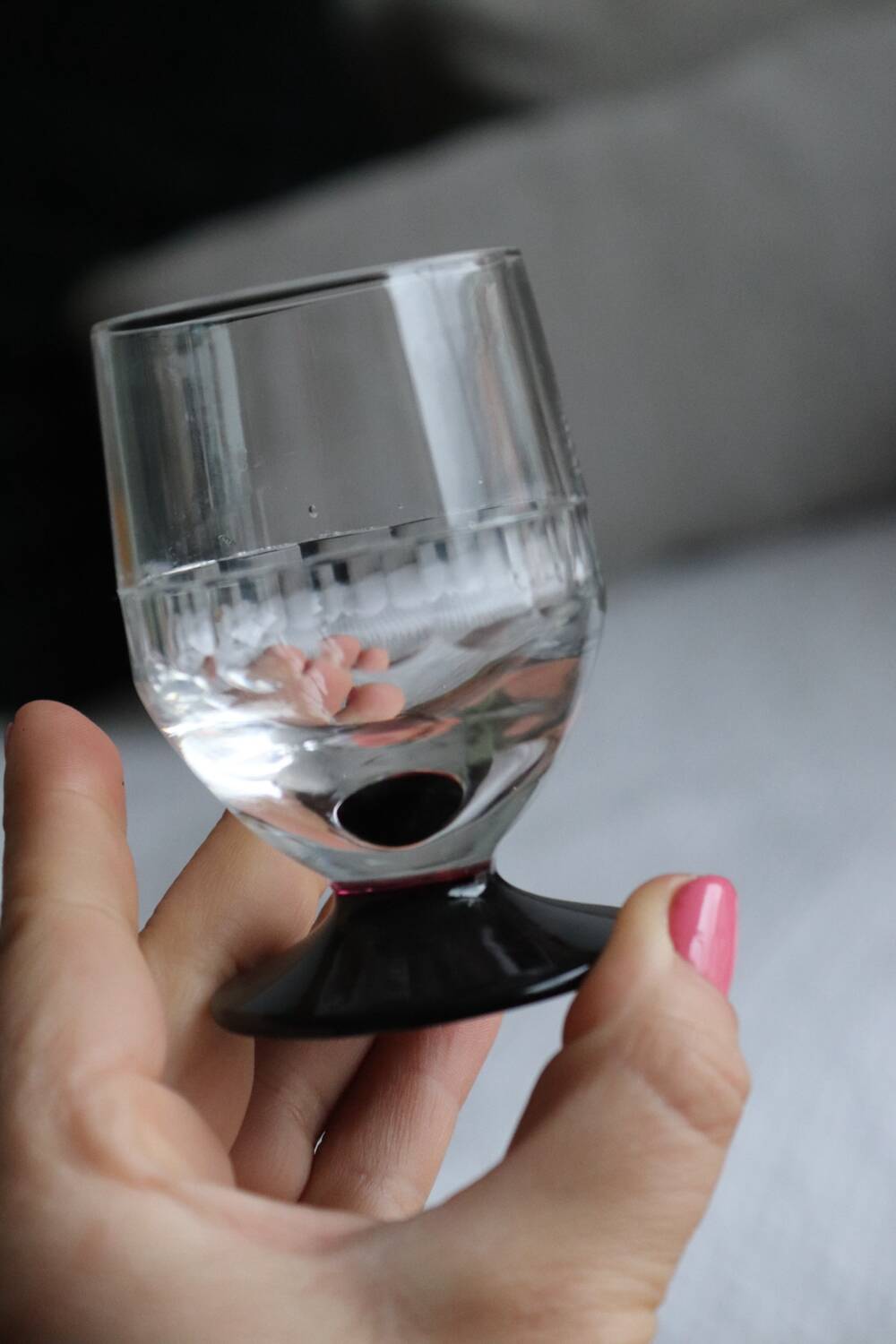 Set of 8 antique cut glass goblets