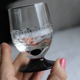 Set of 8 antique cut glass goblets