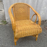 Rattan children's armchair