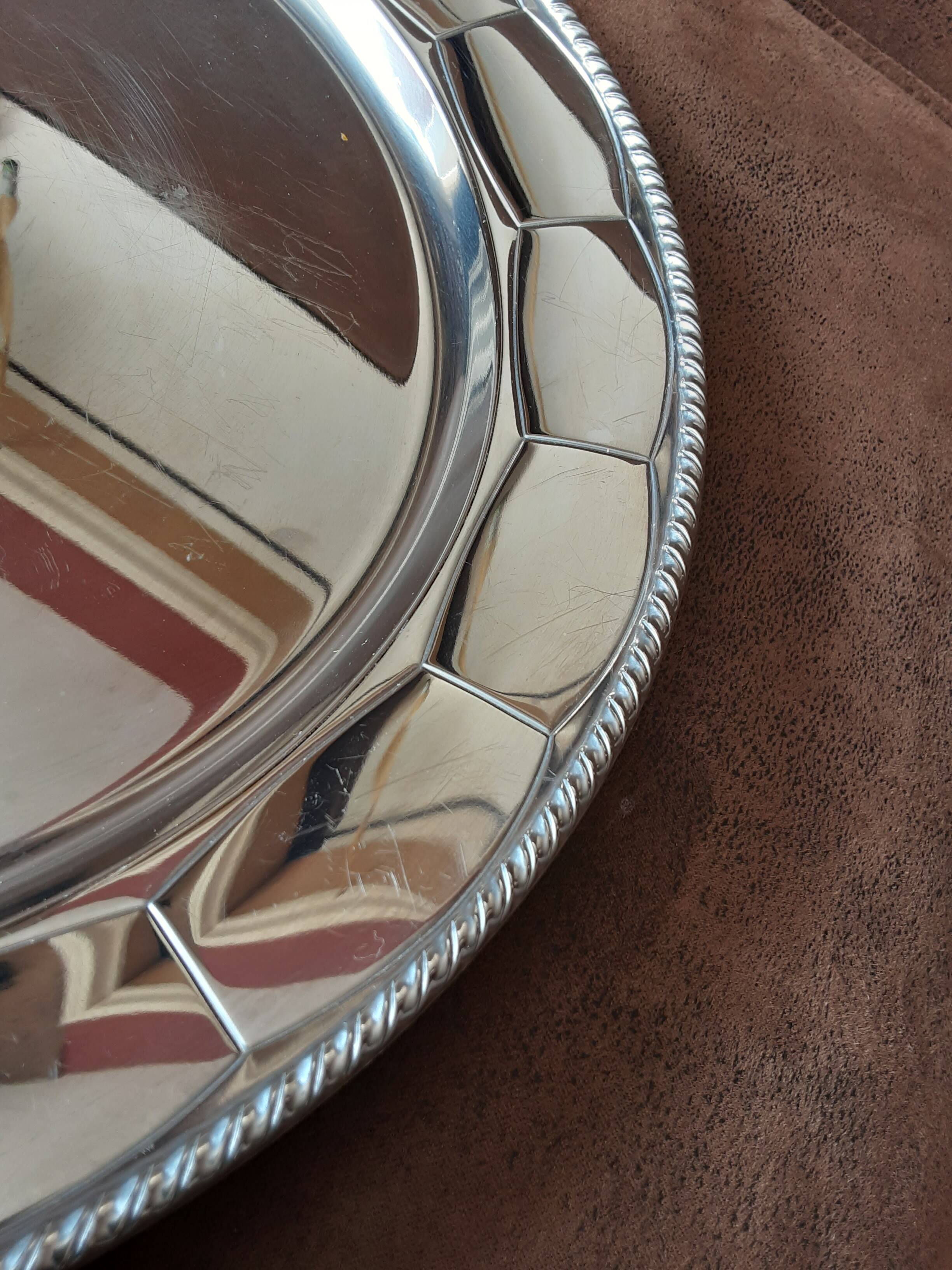 Plateau  rond inox