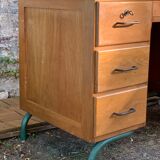 1950s schoolmaster's desk in solid oak