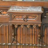 Porte Manteau En Noyer De Style Néo-gothique