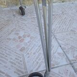 Side table / formica vintage yellow and black TV stand