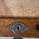 Renovated antique oak cylinder desk – original key