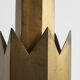 Large Art Deco chandelier in patinated brass