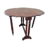 Table get leg en acajou