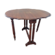 Table get leg en acajou