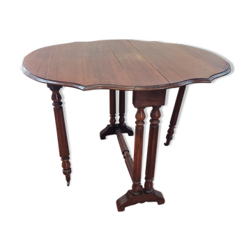 Table get leg en acajou