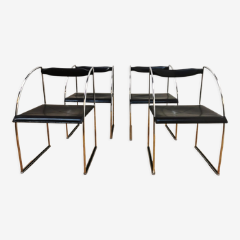 Suite de 4 chaises Patoz par Francesco Soro pour ICF Italie