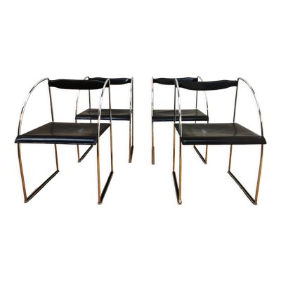 Suite de 4 chaises Patoz par Francesco Soro pour ICF Italie