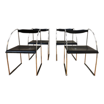 Suite of 4 Patoz chairs by Francesco Soro for ICF Italy