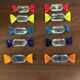 Lot de dix portes couteaux en verre murano