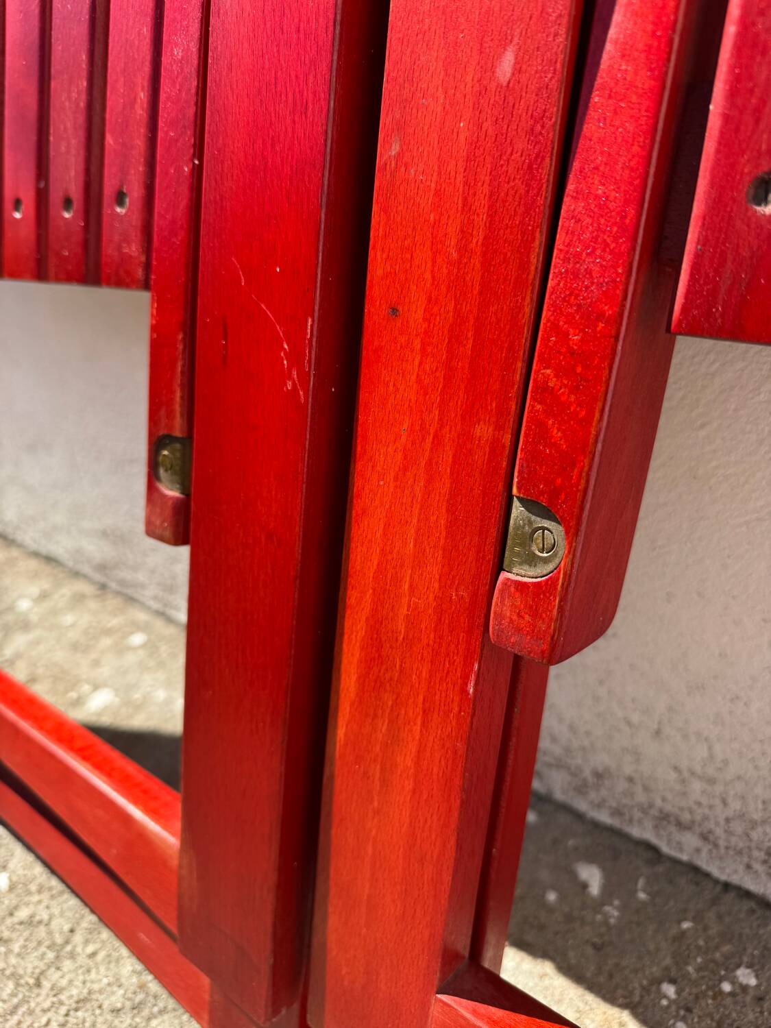 Aldo Jacober folding chairs from the 1970s.