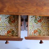 Small vintage wooden sideboard