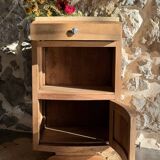 Small Art Deco piece in solid walnut and marble - 1930s