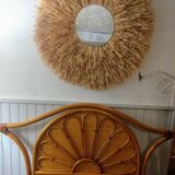 Lit rotin bambou vintage