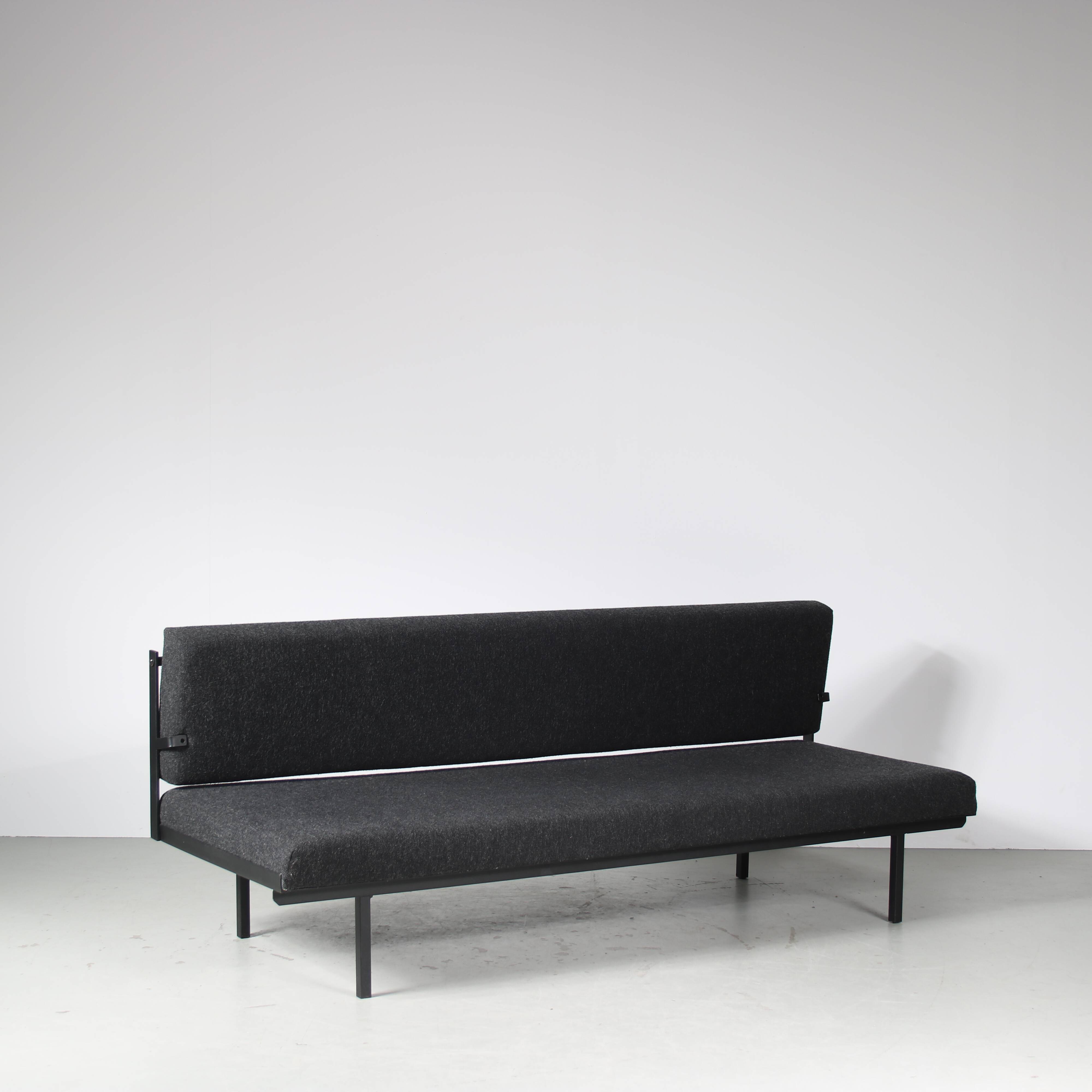 1950s 3-Seater “Sluis” sleeping sofa by Martin Visser for ‘t Spectrum, Netherlands