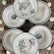Set of 6 old hollow plates