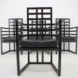 4 chaises Josef Hoffmann Armloffel fabriquées par Wittmann, Autriche