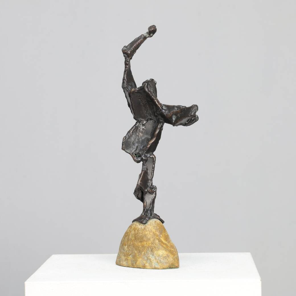 Sculpture en bronze de l'artiste néerlandais Hugo Hol, années 1970