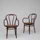 Pair of Thonet bentwood armchairs