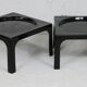Pair of space age fiberglass coffee tables, Circa 1970