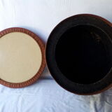 Pouf in skai with storage 60s