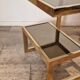 Table basse plaquée or par Belgochrom, Belgique, 1975